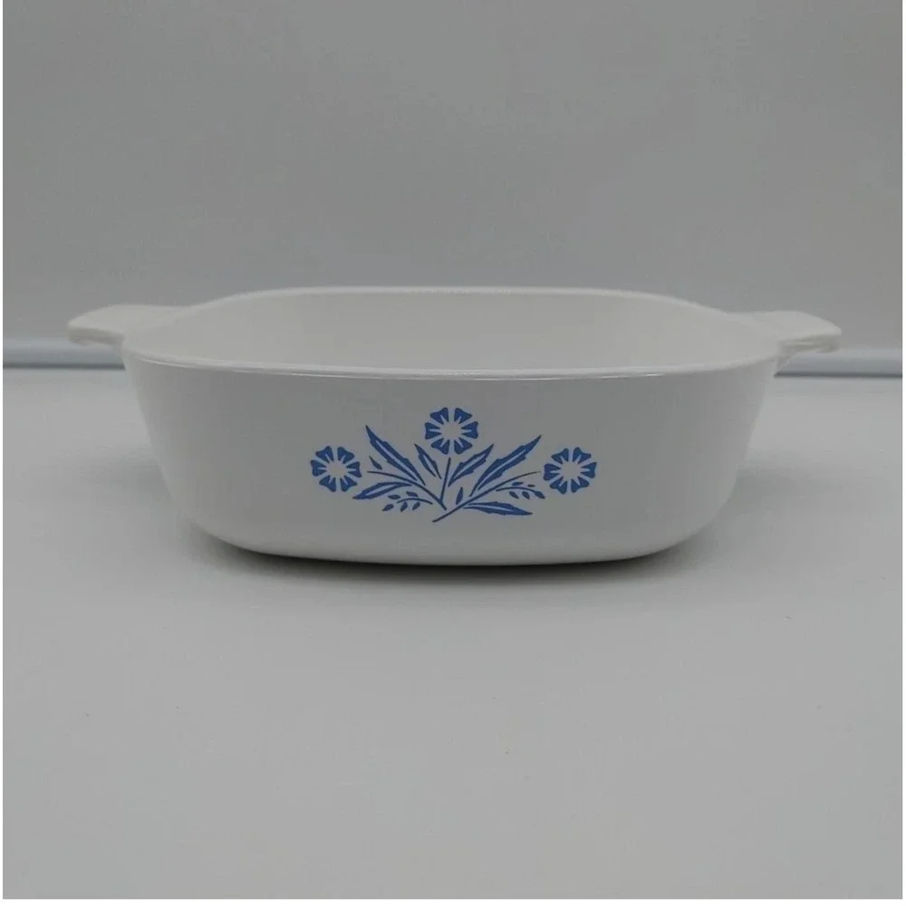 Vintage Corning Ware Blue Cornflower‎ 1 Quart Casserole Dish P-1-B Made in USA